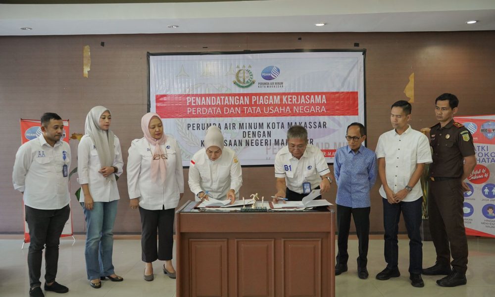Perumda Air Minum Kota Makassar Perpanjang Kerja Sama dengan Kejari Makassar dalam Bidang Perdata dan Tata Usaha Negara