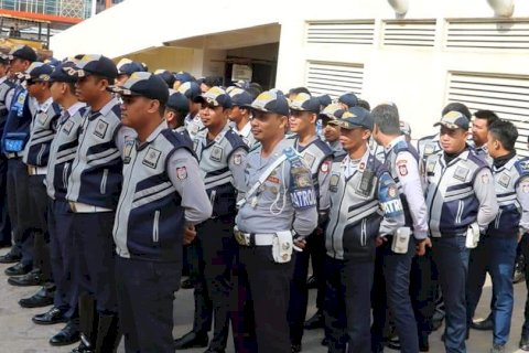 Ratusan Petugas Lapangan Dinas Perhubungan Makassar Dievaluasi