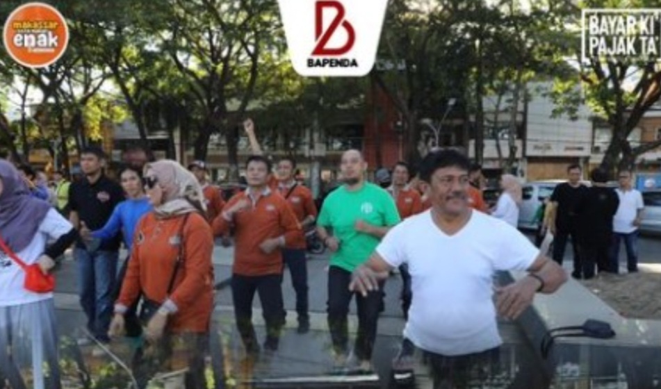 Jaga Kebugaran Tubuh, Bapenda Makassar Ikuti Senam Pagi Bersama