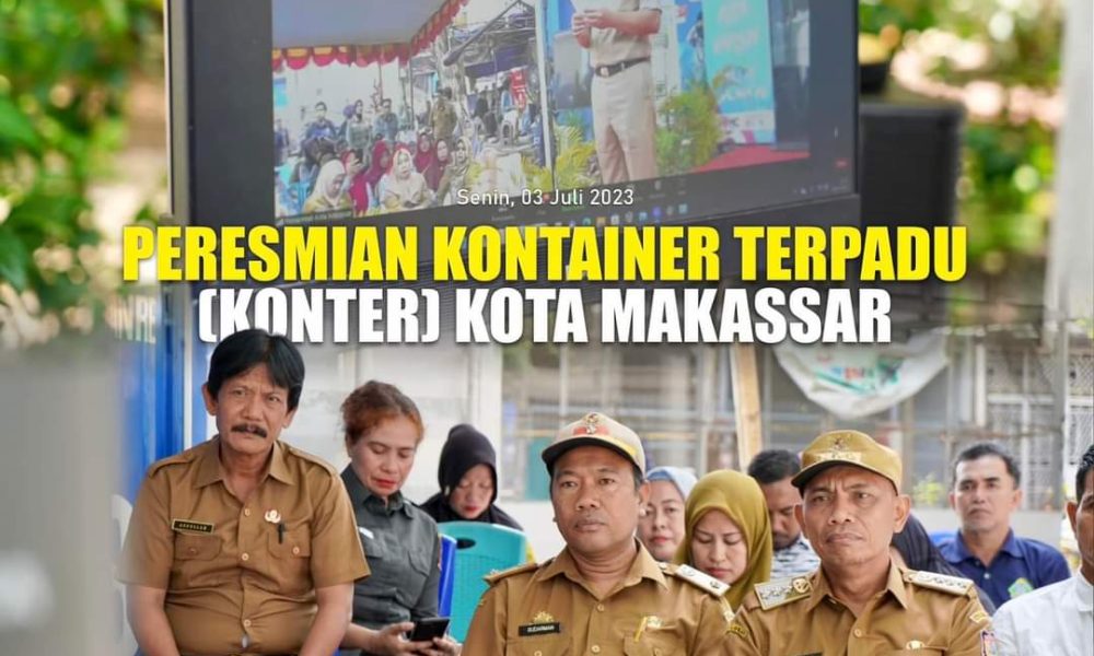 Camat Biringkanaya Ikuti Peresmian Kontainer Terpadu Makassar melalui Zoom