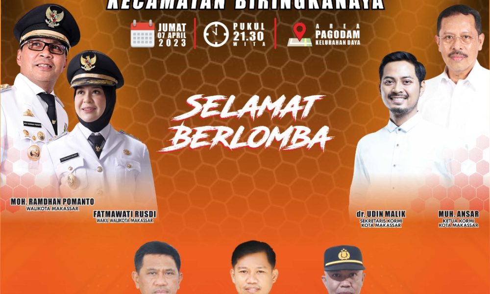 Siap-siap! Lantang Bangngia Kecamatan Biringkanaya Digelar Jumat Malam