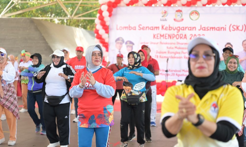 Buka Lomba SKJ DWP Makassar, Indira Jusuf Ismail Ajak Masyarakat Bugar lewat SKJ