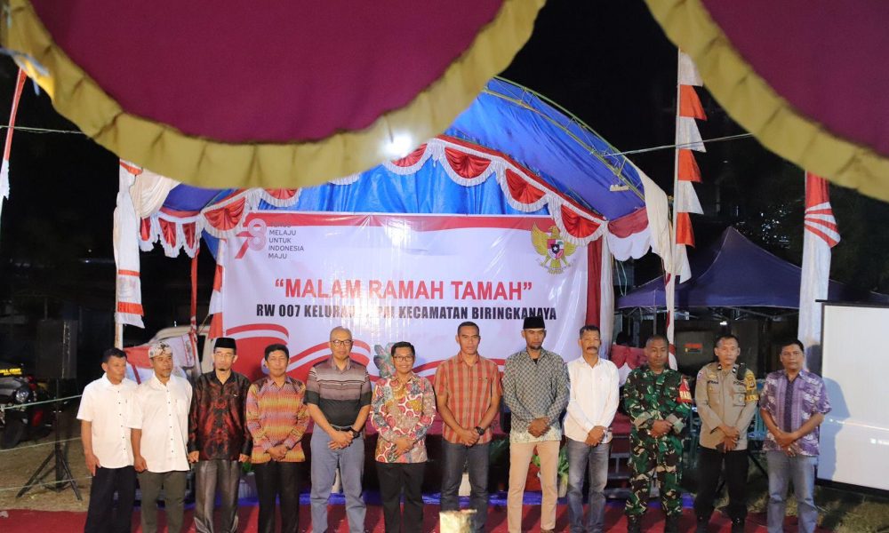Ramah Tamah Berlangsung Meriah, Camat Biringkanaya Ajak Warga Jaga Persatuan dan Kebersamaan