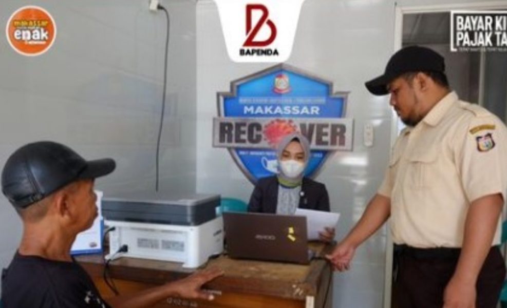 Bapenda Makassar Buka Layanan di Posko Kontainer Recover