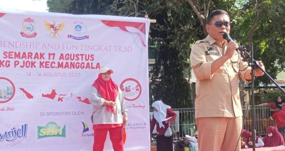 Kadis Pendidikan Makassar Muhyiddin Buka Friendship dan Fun Tingkat TK dan SD se Kecamatan Manggala