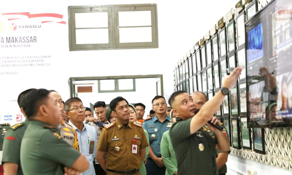 Pj Sekda Dampingi Pangdam XIV Hasanuddin Lakukan Kunjungan Kerja di War Room Kodim 1408/Makassar