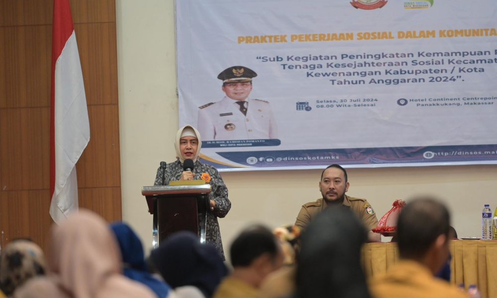 Didampingi Plt. Kadis Sosial, Ketua TP PKK Indira Pacu Peran Penting TKSK Dalam Masalah Sosial