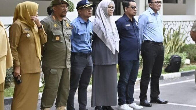 Yulianti Tomu Hadiri Apel Pagi dan Koordinasi Persiapan HUT RI ke-79 di Balaikota Makassar