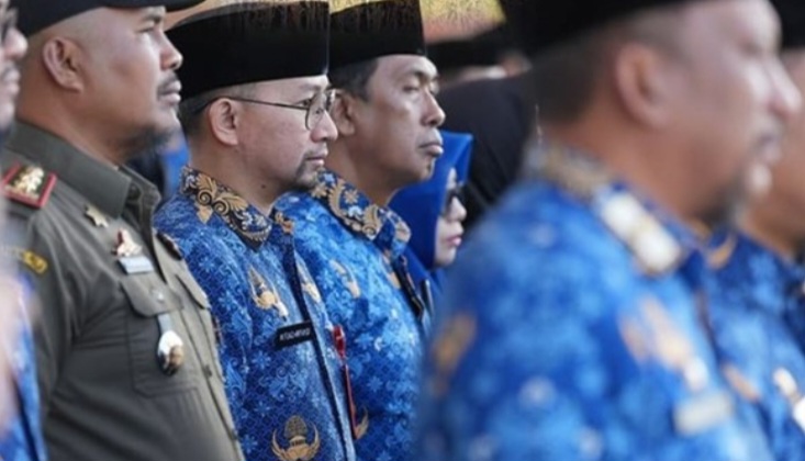 Jajaran Bapenda Ikuti Upacara Kedisplinan Nasional