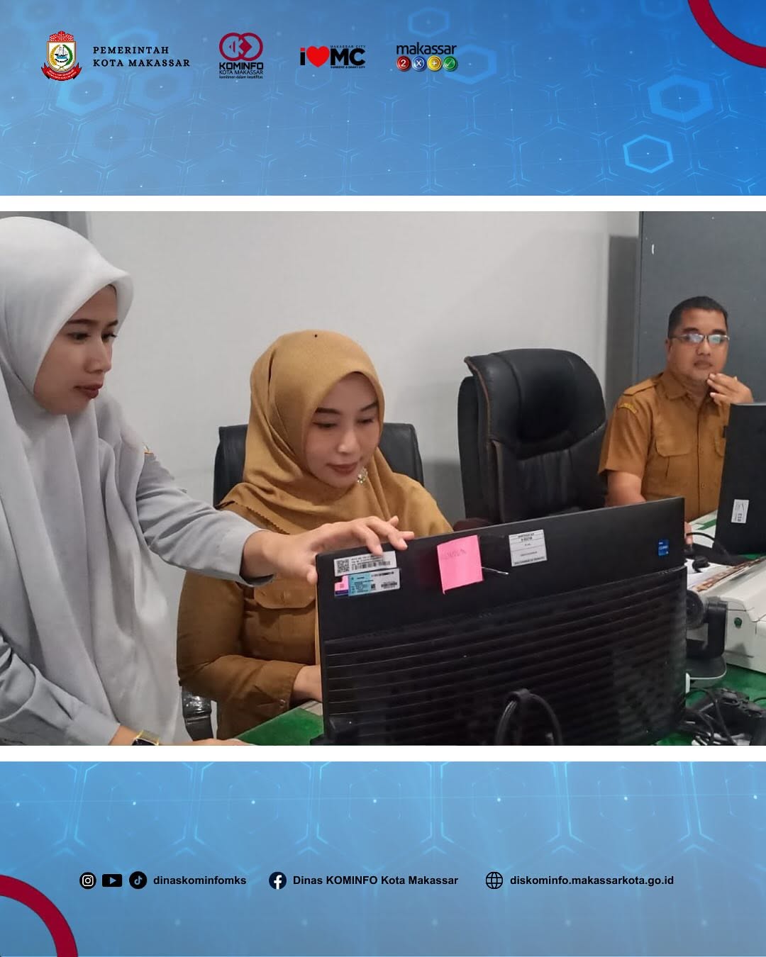 Kominfo Makassar Maksimalkan Pendampingan Penerbitan TTE untuk Percepatan Digitalisasi Administrasi