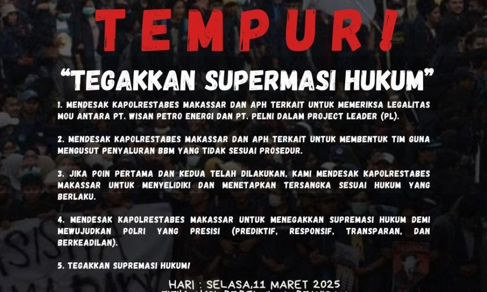 Gabungan Organisasi Mahasiswa Bakal Gelar Unras Besar-Besaran di Pelni dan Wisan