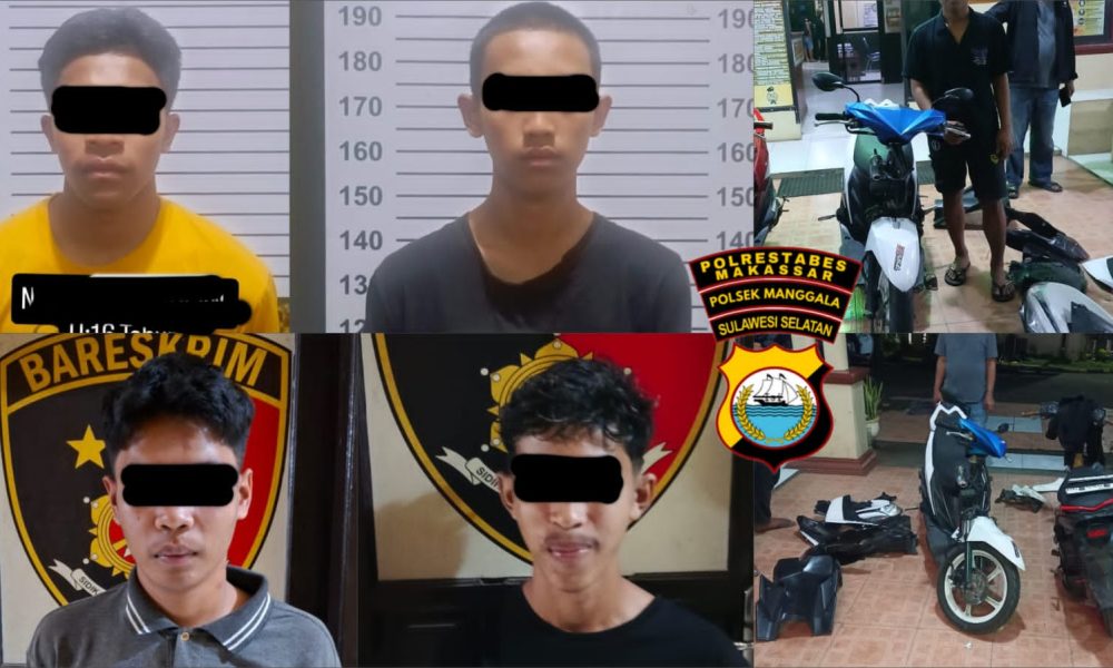 Bocah SMP Jadi Geng Curanmor di Ciduk Polsek Manggala