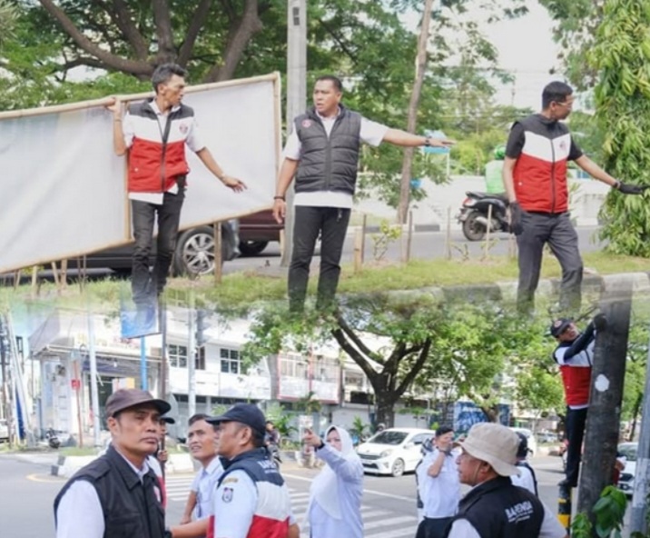 Bapenda Makassar Tertibkan Reklame