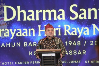 Hadiri Dharma Santi Nyepi, Wali Kota Makassar Tegaskan Toleransi Jadi Pilar Pembangunan Kota