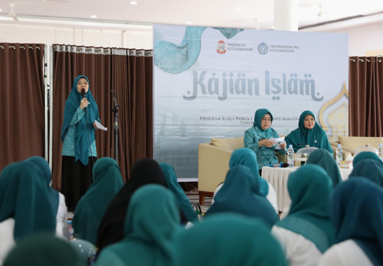 Kajian Islam ini merupakan bagian dari program kerja Pokja I TP PKK Kota Makassar yang secara rutin
