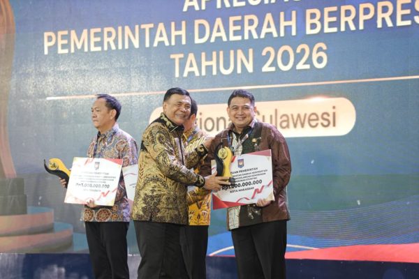 Kemendagri Nobatkan Kota Makassar Terbaik I Creative Financing, Dapat Insentif Rp3 Miliar