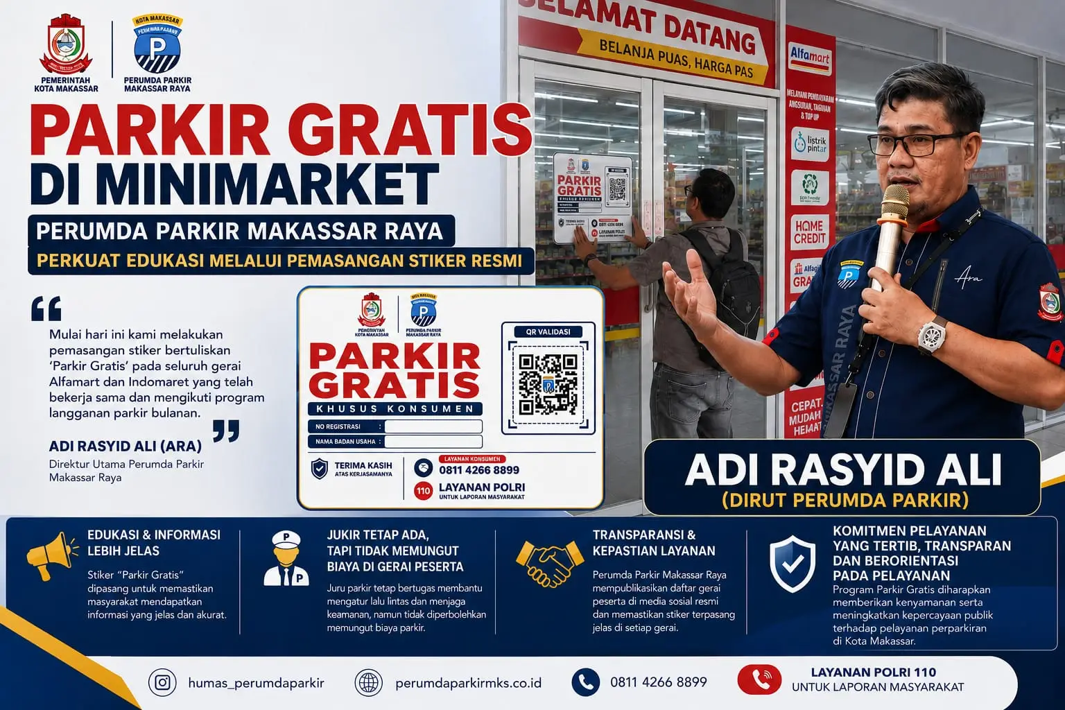 Tegas! ARA: Gerai Alfamart, Indomaret, & Alfamidi Peserta Langganan Dilarang Keras Pungut Tarif Parkir